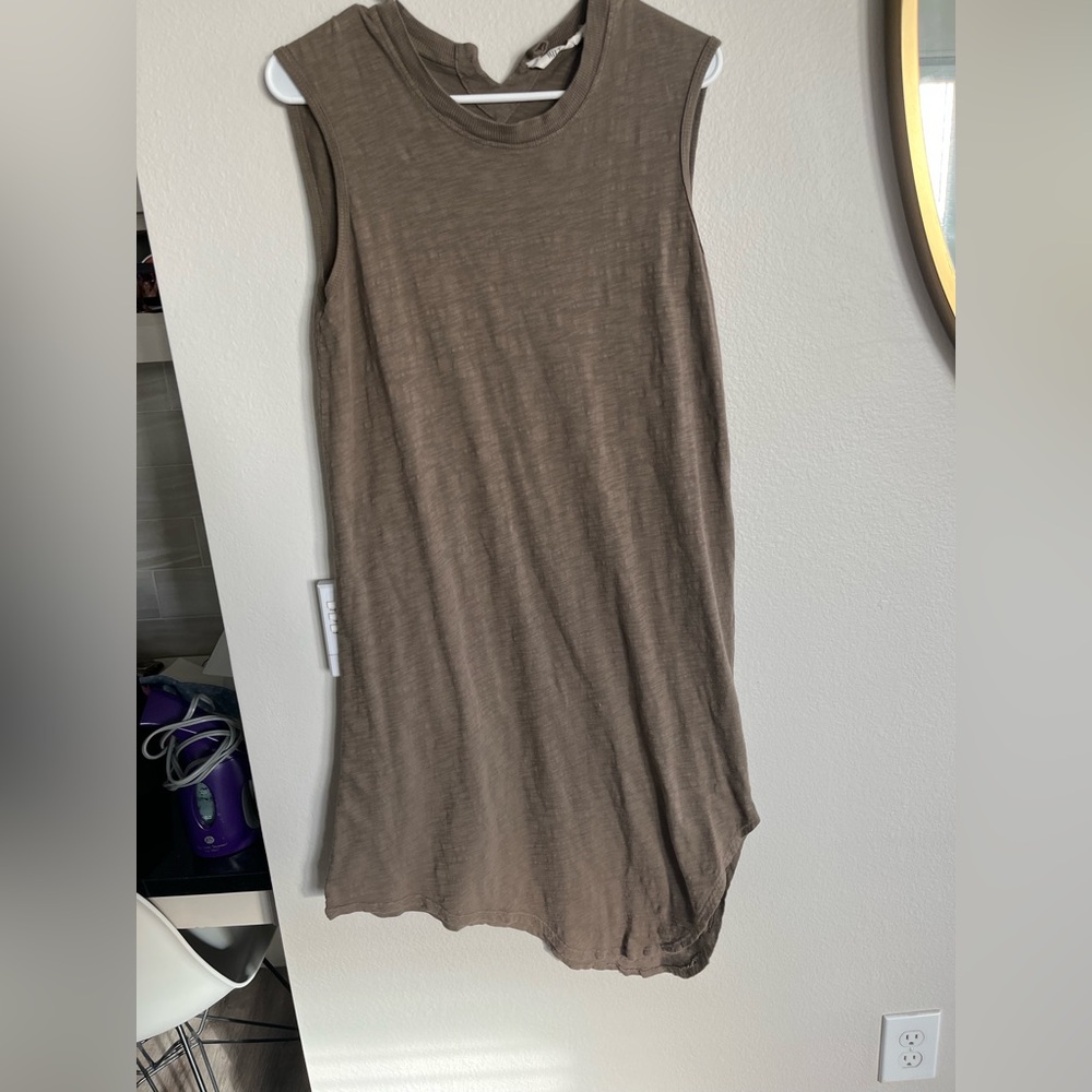 Wilt Gray Asymmetrical Shirt Dress